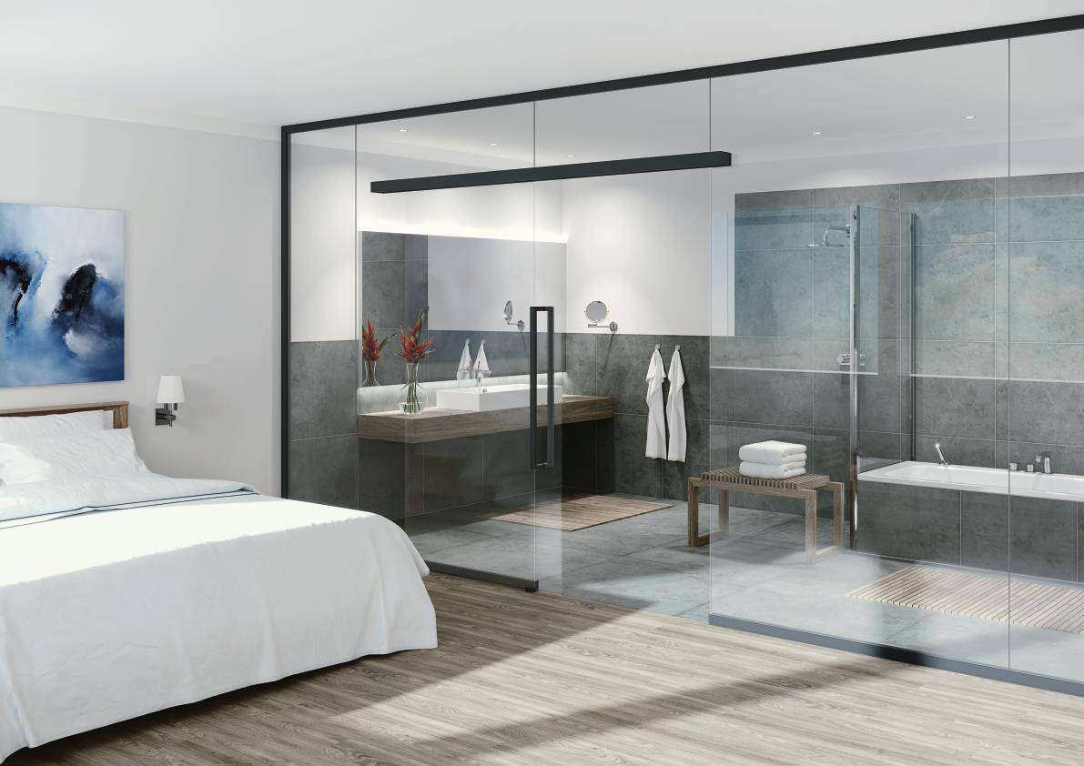 Die große Welt der Glastüren - Glasinstallationen im Bad