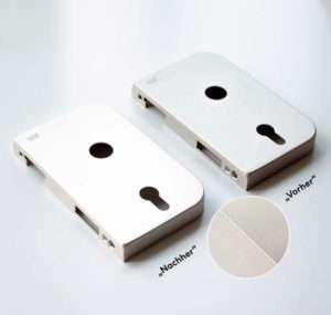 Neue hochwertige Oberflächen für dormakaba Glastürbeschläge