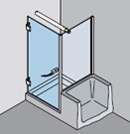 Glasduschsystem Gral Modell BO 460