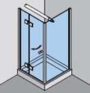 Glasduschsystem Gral Modell BO 460