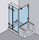 Glasduschsystem Gral Modell BO 460