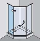 Glasduschsystem Gral Modell BO 460