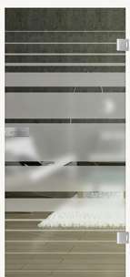 Glastüren Siebdruck Lines Rising 509 Weissglas Pure White Serie G - beta.ganzglastuere.de