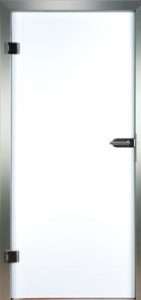 Ganzglastür Verbundglas VSG Loft 9102 mattweiss