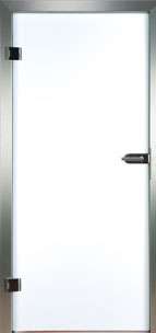 Ganzglastür Verbundglas VSG Loft 9102 mattweiss