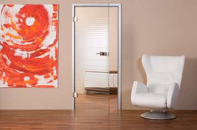 Glastür Serie Keramika Siebdruck MAME Motiv