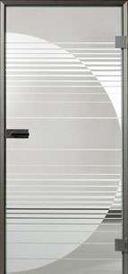 Ganzglastür Keramika Offic 16 Siebdruck MAME