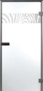 Ganzglastür Keramika Zebrino 2 Siebdruck MAME