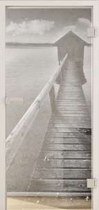 Ganzglastüren Laserdekor Modell Photo LD 678 Weissglas Pure White One Side Serie G - beta.ganzglastuere.de