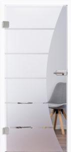 Glastür 4045 Cuts Siebdruck