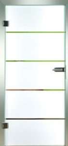 Glastür Verbundglas VSG Loft 9256-10 Slim mit Siebdruckmotiv