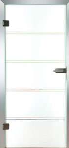 Glastür Siebdruck Loft 4213 Two Line