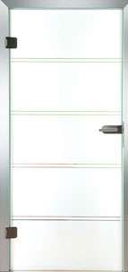 Glastür Siebdruck Loft 4213 Two Line