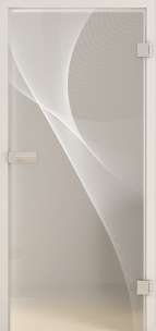 Ganzglastüren Laserdekor Modell 3D LD 623 Weissglas Pure White Two Sides Serie G - beta.ganzglastuere.de