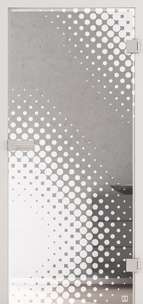 Glastüren Laserdesign Modell Dots LD 573 Weissglas Pure White One Side Serie G - beta.ganzglastuere.de