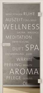 Glastüren Laserdesign Modell Typo LD 669 Weissglas Pure White One Side Serie G - beta.ganzglastuere.de