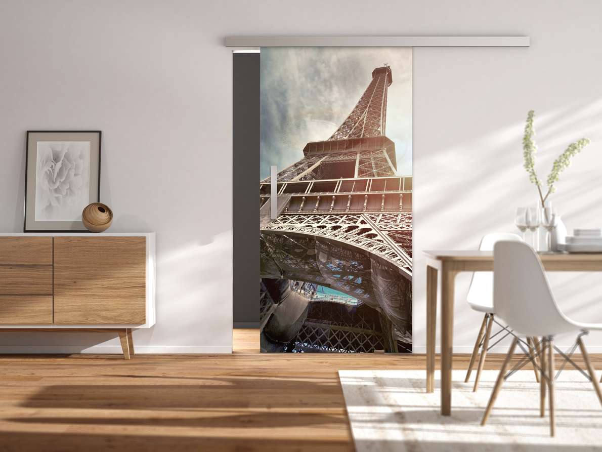 Glasschiebetür Digitaldruck VSG Prime mit Folie farbig Modell Digital 696 Serie G Motivbild - beta.ganzglastuere.de