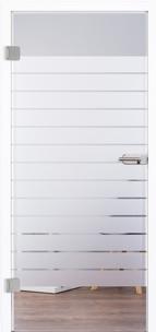 Glastür 3018 Office I Sandstrahlung