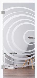 Glastür 3023 mars Sandstrahlung