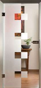 Glastür Loft 3035 Connected Sandstrahlung