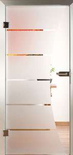 Glastür Loft 3045 Cuts Sandstrahlung