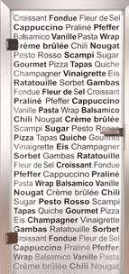 Glastür Loft 3227 Cucina Sandstrahlung