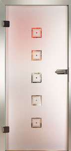 Glastür Loft 3244 Corner Sandstrahlung