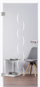 Glastür 7145 Sicheln Laser