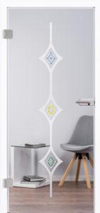 Glastür 8004 Trio Applikation