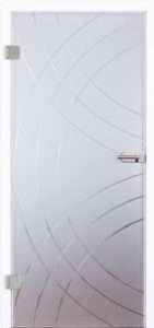 Glastür 2032 Pure Rillenschliff