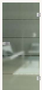 Ganzglastür Lindes Four Basic 503 Grünglas One Side Serie G - beta.ganzglastuere.de