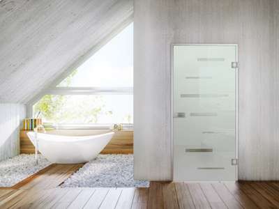 Ganzglastüren Siebdruck Modell R8 Horizontal Motivbild - beta.ganzglastuere.de