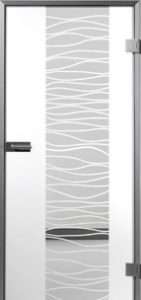 Sensita Wave 2 Glastür mit Sandstrahlung MAME