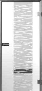 Sensita Wave 2 Glastür mit Sandstrahlung MAME