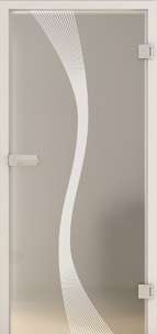 Ganzglastüren Laserdekor Modell Deco LD 583 Weissglas Pure White Two Sides Serie G - beta.ganzglastuere.de