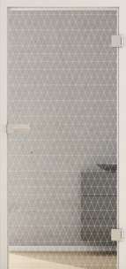 Ganzglastüren Laserdekor Modell Grids LD 691 Weissglas Pure White One Side Serie G - beta.ganzglastuere.de