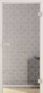 Ganzglastüren Laserdekor Grids Typo LD 692 Weissglas Pure White One Side Serie G - beta.ganzglastuere.de