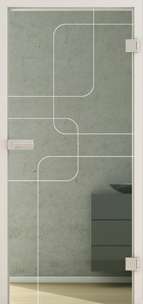 Ganzglastüren Laserdekor Modell R8 LD 674 Grünglas One Side Serie G - beta.ganzglastuere.de