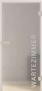 Ganzglastüren Laserdekor Modell Typo LD 554 Weissglas Pure White Two Sides Serie G - beta.ganzglastuere.de