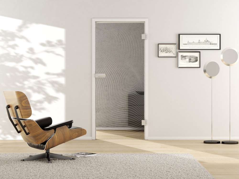 Laserdesign-Glastür Modell 3D LD 673 Motivbild Serie G - beta.ganzglastuere.de