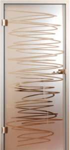 Glastüren Sensita 1 Sandstrahlung MAME